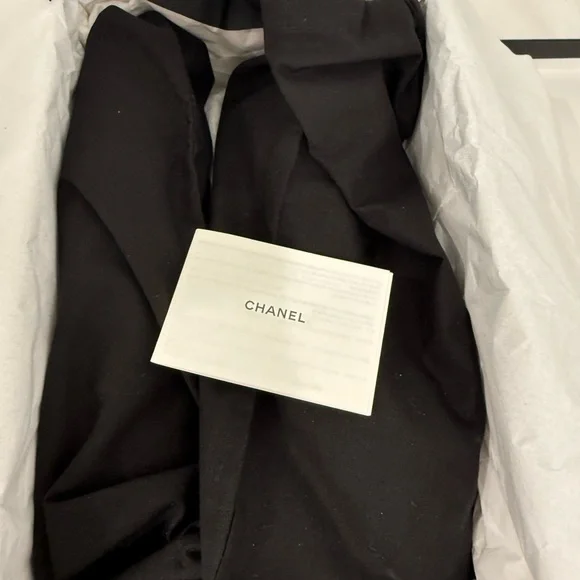 CHANEL Denim Quilted Ballet Flats in Deep Blue - Picture 6 of 7